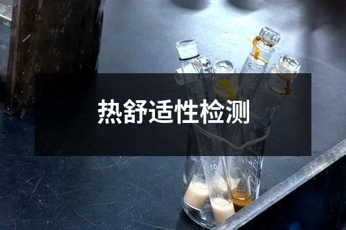 熱舒適性檢測(cè)