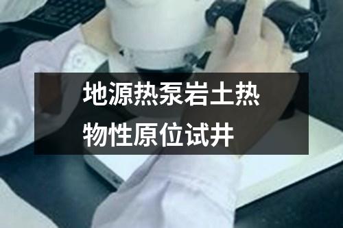 地源熱泵巖土熱物性原位試井