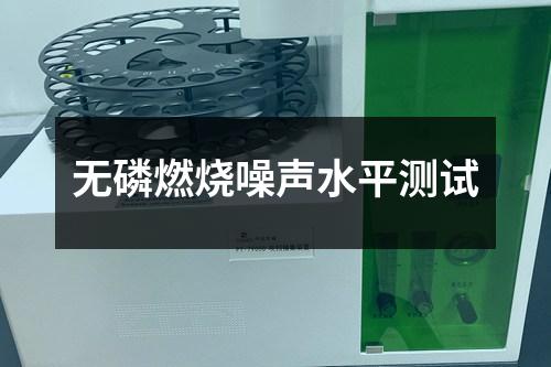 無磷燃燒噪聲水平測試