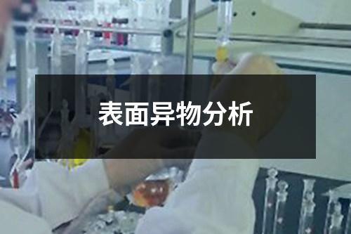 表面異物分析