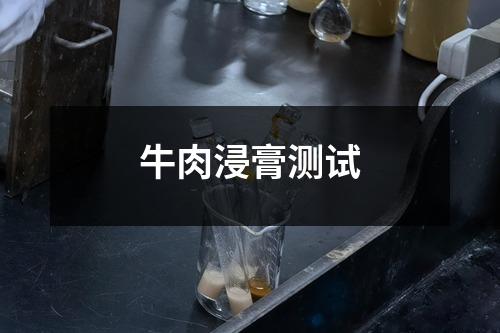 牛肉浸膏測(cè)試