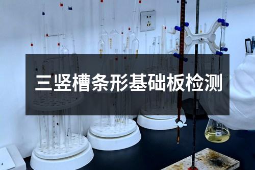 三豎槽條形基礎(chǔ)板檢測(cè)