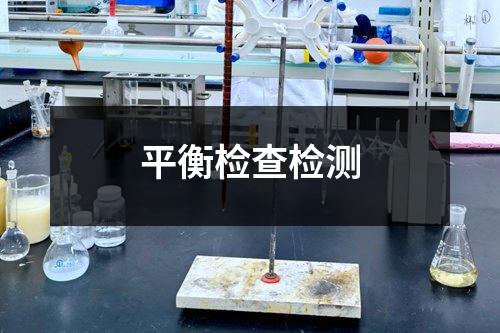 平衡檢查檢測