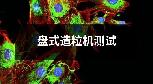 盤式造粒機(jī)測試