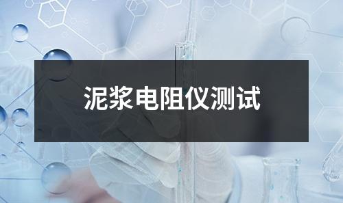 泥漿電阻儀測(cè)試