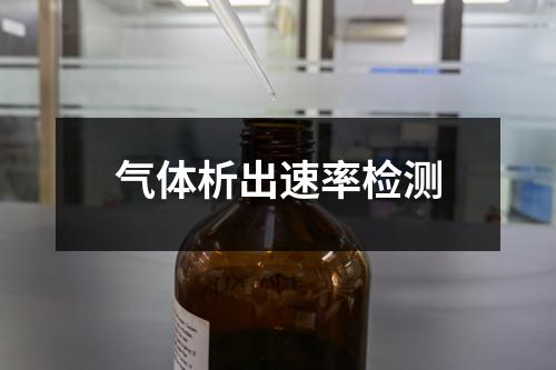 氣體析出速率檢測