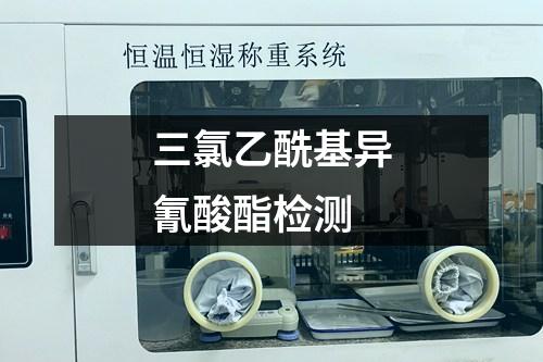 三氯乙?；惽杷狨z測