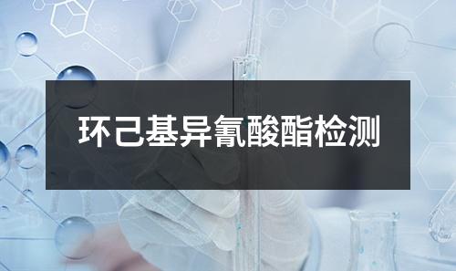 環(huán)己基異氰酸酯檢測(cè)