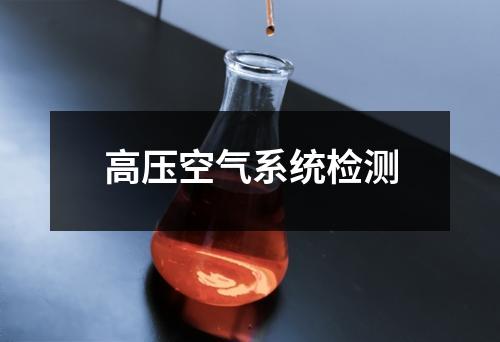 高壓空氣系統(tǒng)檢測