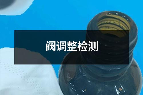 閥調(diào)整檢測(cè)
