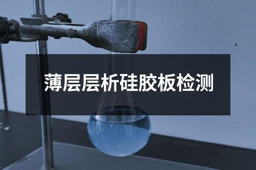 薄層層析硅膠板檢測