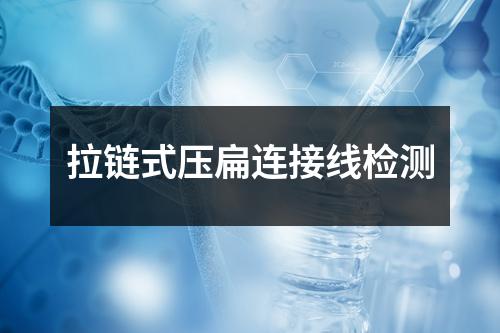 拉鏈式壓扁連接線檢測