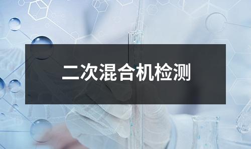 二次混合機(jī)檢測(cè)