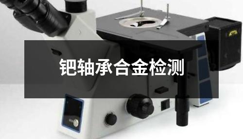 鈀軸承合金檢測(cè)