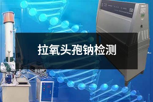 拉氧頭孢鈉檢測(cè)