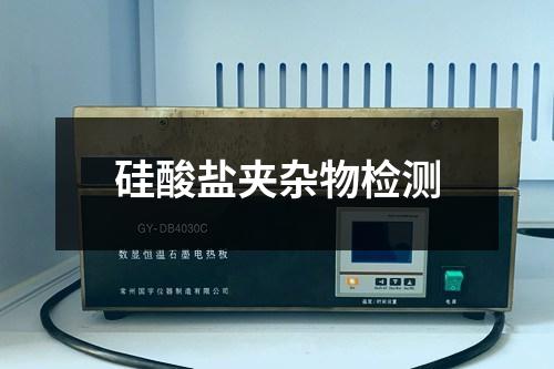 硅酸鹽夾雜物檢測