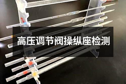 高壓調(diào)節(jié)閥操縱座檢測