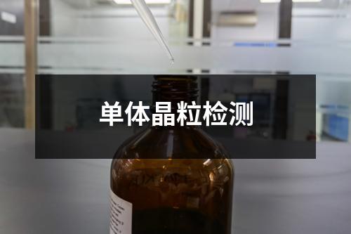 單體晶粒檢測