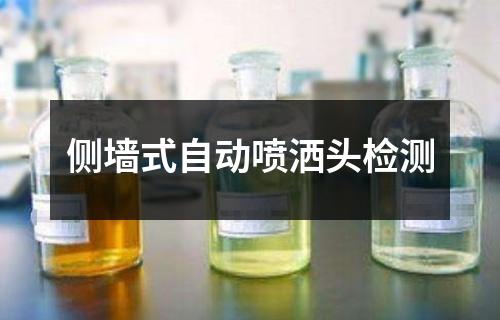 側(cè)墻式自動噴灑頭檢測