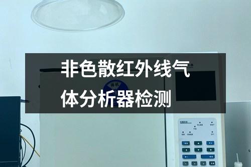 非色散紅外線氣體分析器檢測