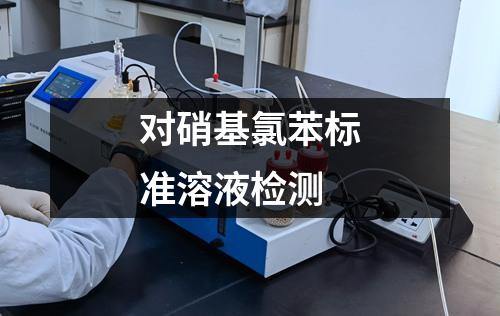 對(duì)硝基氯苯標(biāo)準(zhǔn)溶液檢測(cè)