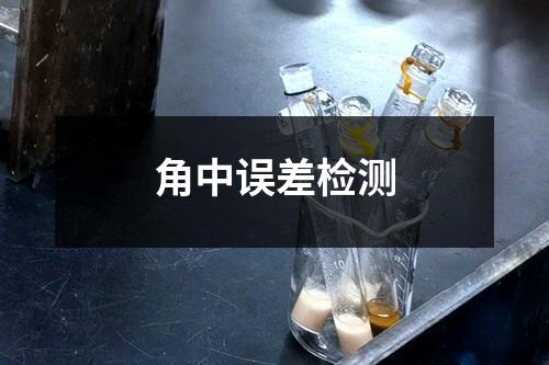 角中誤差檢測
