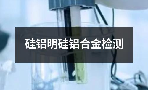 硅鋁明硅鋁合金檢測
