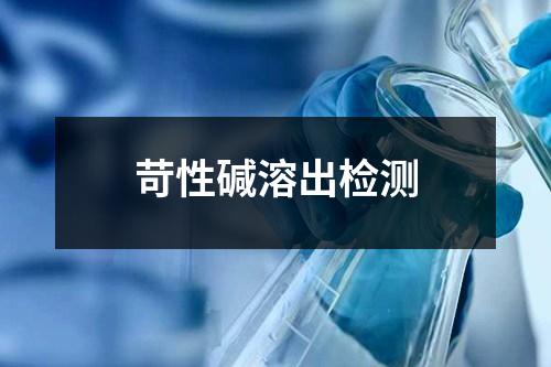 苛性堿溶出檢測(cè)