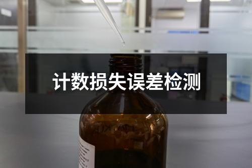 計數(shù)損失誤差檢測