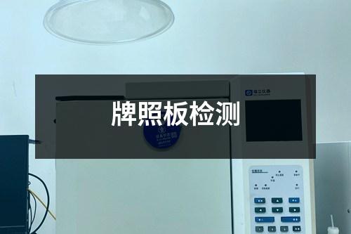 牌照板檢測