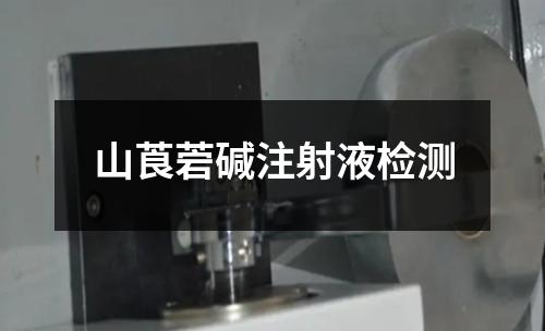 山莨菪堿注射液檢測