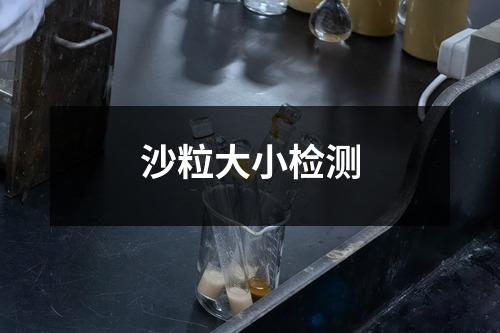 沙粒大小檢測(cè)
