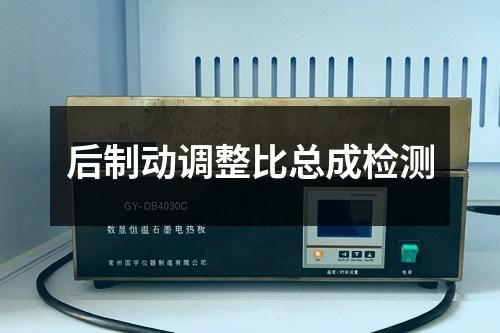 后制動(dòng)調(diào)整比總成檢測