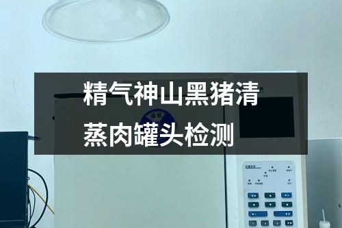 精氣神山黑豬清蒸肉罐頭檢測(cè)