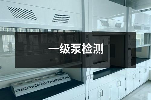 一級泵檢測