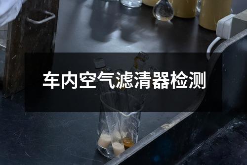 車內空氣濾清器檢測