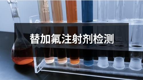 替加氟注射劑檢測