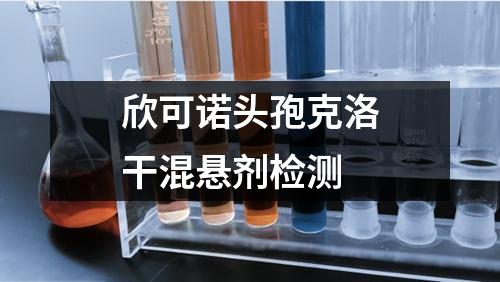 欣可諾頭孢克洛干混懸劑檢測