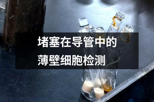 堵塞在導(dǎo)管中的薄壁細(xì)胞檢測(cè)