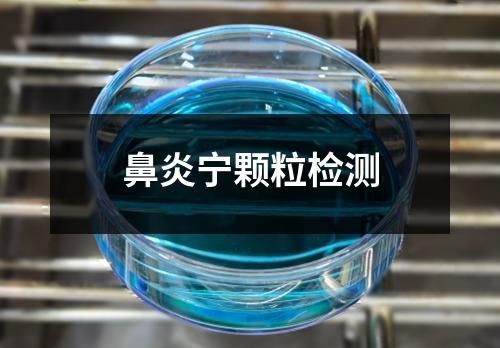 鼻炎寧顆粒檢測