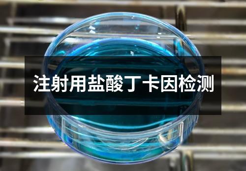 注射用鹽酸丁卡因檢測(cè)