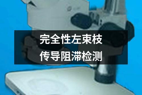 完全性左束枝傳導阻滯檢測