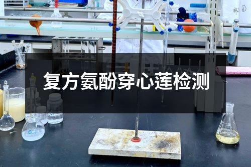 復(fù)方氨酚穿心蓮檢測