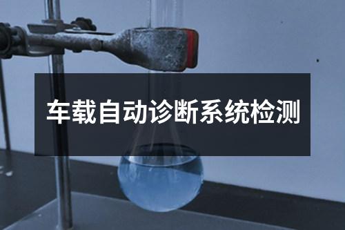 車載自動診斷系統(tǒng)檢測