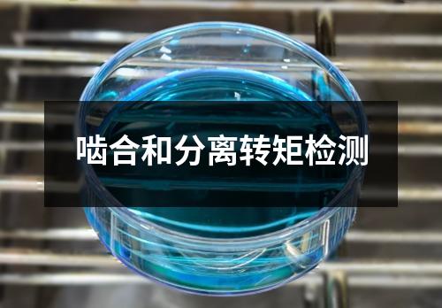 嚙合和分離轉(zhuǎn)矩檢測
