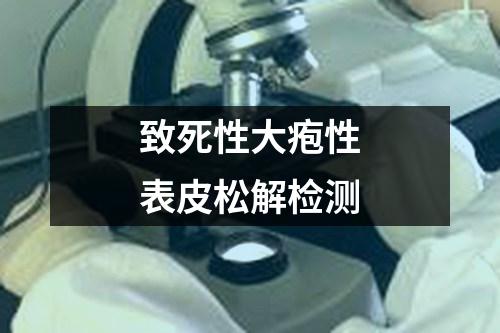 致死性大皰性表皮松解檢測