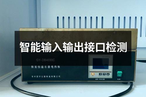 智能輸入輸出接口檢測
