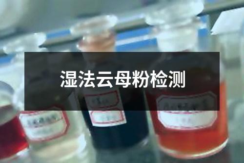 濕法云母粉檢測