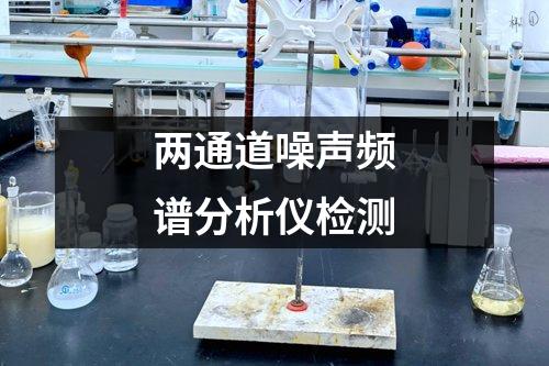兩通道噪聲頻譜分析儀檢測