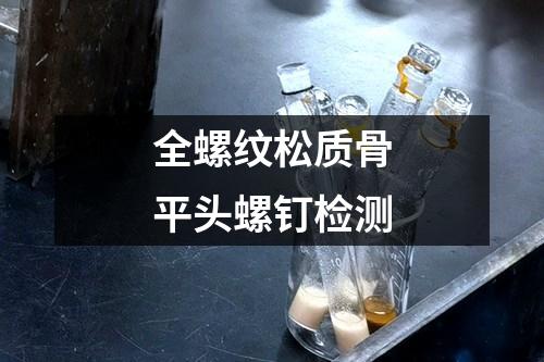 全螺紋松質(zhì)骨平頭螺釘檢測(cè)